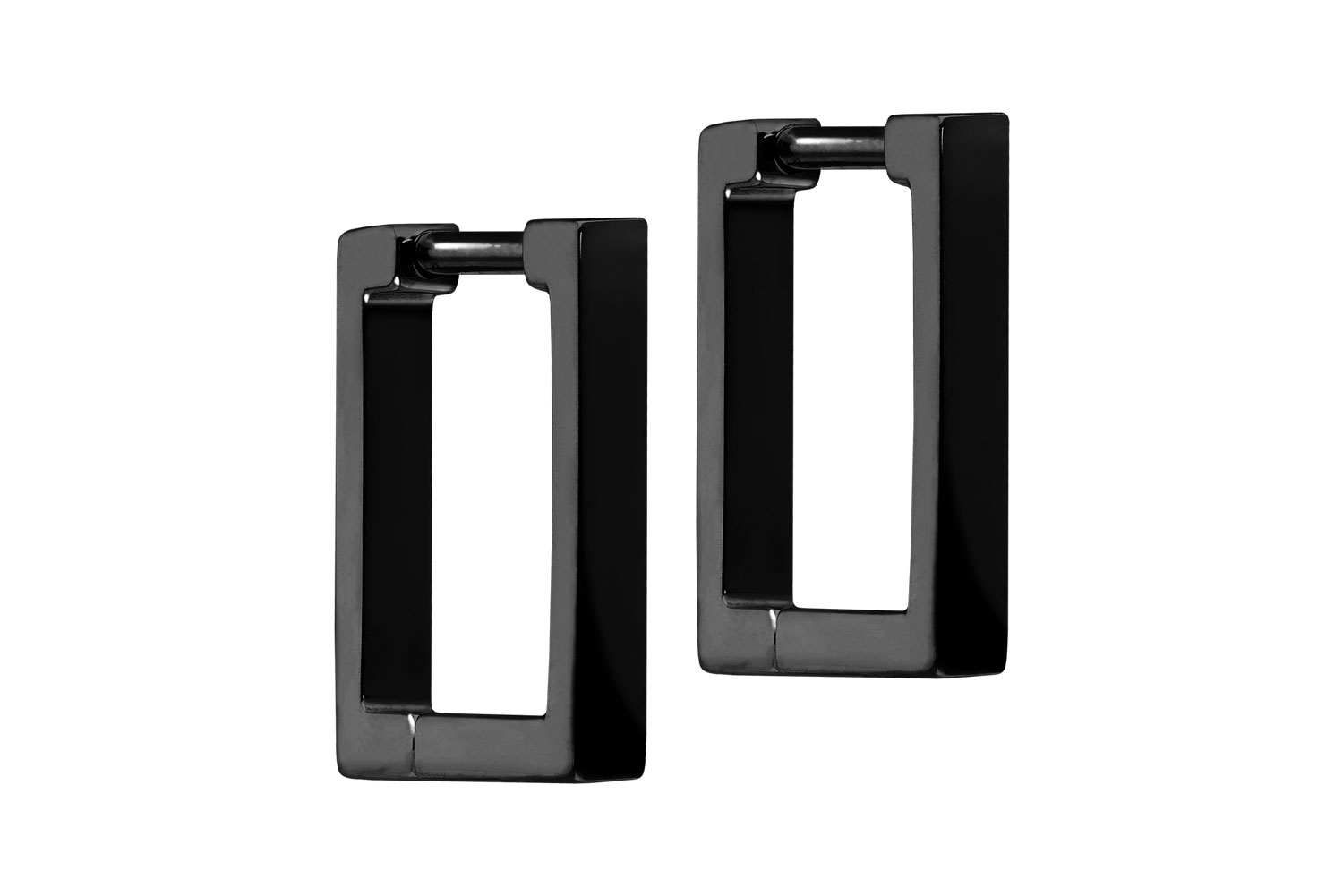 Titan Ohrclicker Creolen QUADRAT von Piercingline